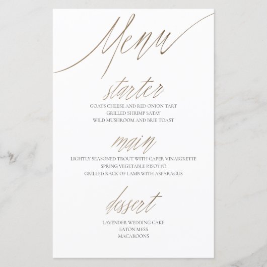 エレガントフェイク金ゴールドホイル&ホワ結婚イト (正面)