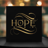 エレガントフェイク金ゴールドホープ書道の黒文字 シーズンカード