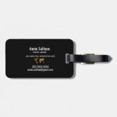 エレガントフェイク金ゴールドマップ旅行代理店 ラゲッジタグ (裏面横)