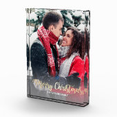 エレガントフェイク金ゴールドメリー文字写真 フォトブロック (右)