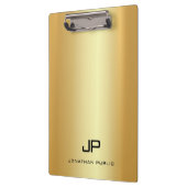 エレガントフェイク金ゴールドモダンテンプレートトレンディー クリップボード (左)