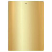 エレガントフェイク金ゴールドモダンテンプレートトレンディー クリップボード (裏面)