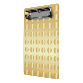 エレガントフェイク金ゴールドモダンテンプレート ミニクリップボード (アングル2)