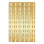 エレガントフェイク金ゴールドモダンテンプレート ミニクリップボード (裏面)