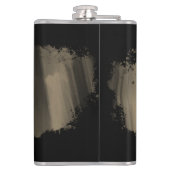 エレガントフェイク金ゴールドモノグラムの線 フラスク (裏面)