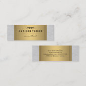 エレガントフェイク金ゴールドラベル スキニー名刺 (正面/裏面)