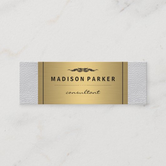 エレガントフェイク金ゴールドラベル スキニー名刺 (正面)