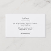 エレガントフェイク金ゴールド円モチーフプロフェッショナル 名刺 (裏面)