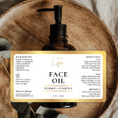 エレガントフェイク金ゴールド化粧料ボトルラベル ラベル