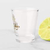 エレガントフェイク金ゴールド台本ハッピーニューイヤー ショットグラス (右)