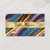 エレガントフェイク金ゴールド数々の・カラー・ビジネス・カード 割引カード (正面)