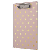 エレガントフェイク金ゴールド水玉模様 クリップボード (左)