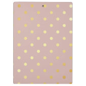 エレガントフェイク金ゴールド水玉模様 クリップボード (裏面)