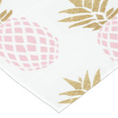 エレガントフェイク金ゴールド熱帯パイナップル ショートテーブルランナー (コーナー)