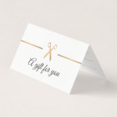 エレガントフェイク金ゴールド白髪ギフト証明書 (正面)