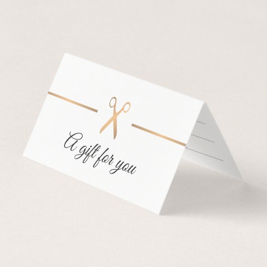 エレガントフェイク金ゴールド白髪ギフト証明書 (正面)