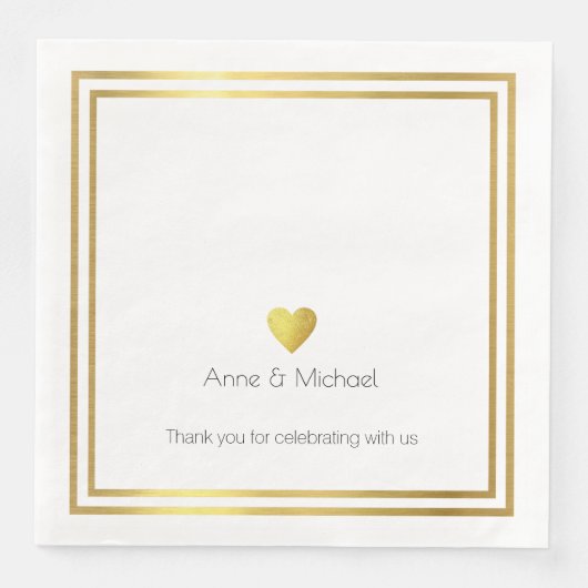 エレガントフェイク金ゴールド結婚愛お祝い (正面)