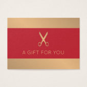 エレガントフェイク金ゴールド赤美しいサロン (正面)