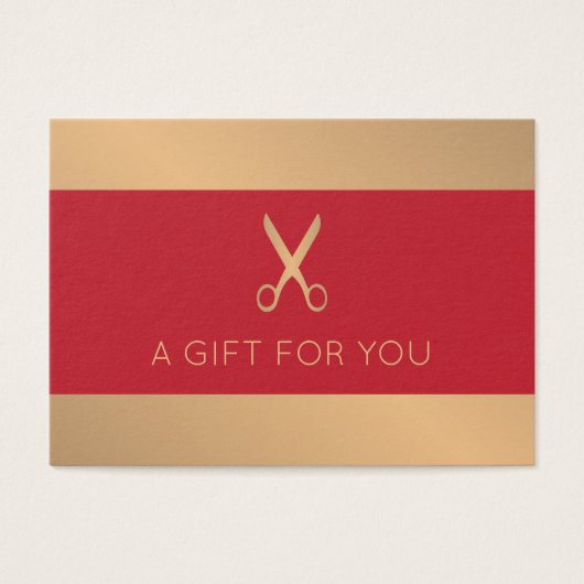 エレガントフェイク金ゴールド赤美しいサロン (正面)