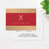 エレガントフェイク金ゴールド赤美しいサロン (デスク)