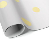 エレガントフェイク金ゴールド銀水玉模様 ラッピングペーパー (ロールコーナー)