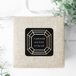 エレガントフェイク金ゴールド スクエアシール