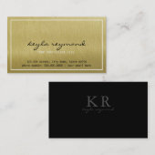 エレガントフェイク金ゴールド 名刺 (正面/裏面)