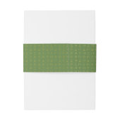 エレガントフェイク金ゴールド |緑 招待状ベリーバンド (裏面例)