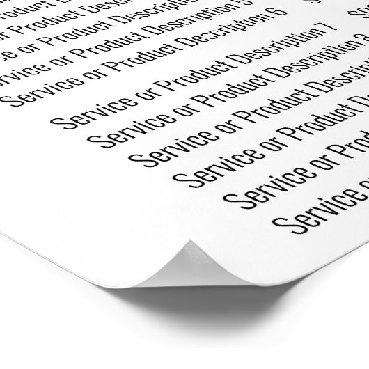 エレガントフェイクPink Marble価格表 ポスター (角)