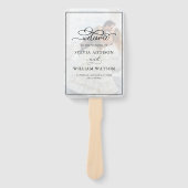 エレガントフェイクVellumエフェクトオーバーレイ結婚写真 ハンドファン (正面)