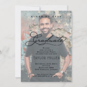 エレガントフェイクVellum写真卒業 招待状 (正面)
