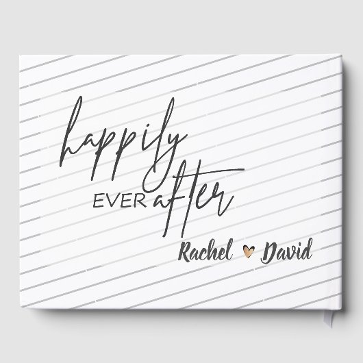 エレガントフェイクVellum Photo結婚's Keepsake ゲストブック (裏面)