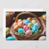 エレガントフェスティバルカラフルイースターエッグ シーズンカード (正面/裏面)