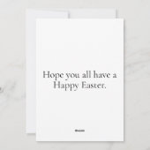 エレガントフェスティバルカラフルイースターエッグ シーズンカード (裏面)