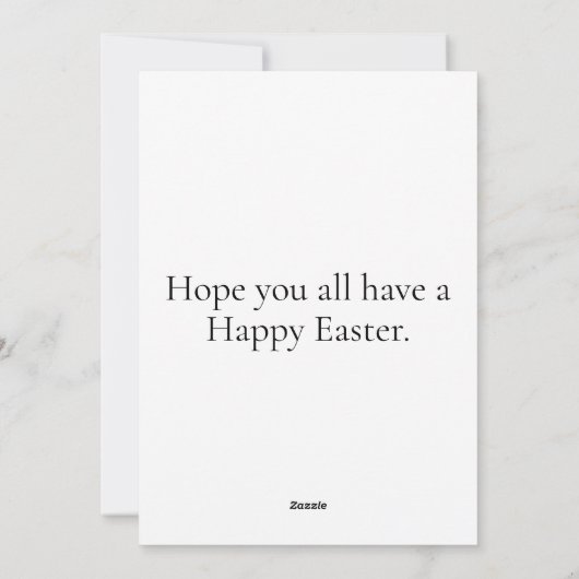 エレガントフェスティバルカラフルイースターエッグ シーズンカード (裏面)