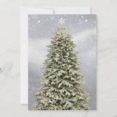 エレガントフェスティバルクリスマスツリー招待状 招待状 (裏面)