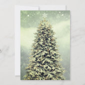 エレガントフェスティバルクリスマスツリー招待状 招待状 (裏面)