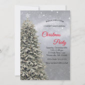 エレガントフェスティバルクリスマスツリー招待状 招待状 (正面)