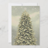 エレガントフェスティバルクリスマスツリー招待状 招待状 (裏面)