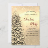 エレガントフェスティバルクリスマスツリー招待状 招待状 (正面)