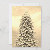 エレガントフェスティバルクリスマスツリー招待状 招待状 (裏面)