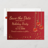 エレガントフェスティバルクリスマスパーティー保存日付 案内ポストカード (正面/裏面)