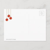 エレガントフェスティバルクリスマスパーティー保存日付 案内ポストカード (裏面)