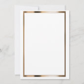 エレガントフェスティバルクリスマス金ゴールド招待状 招待状 (裏面)