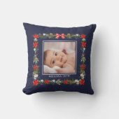 エレガントフェスティバルフローラ初めてのクリスマス クッション (正面)