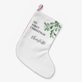 エレガントフェスティバルベビー初めてのクリスマス スモールクリスマスストッキング (正面 (吊り時))