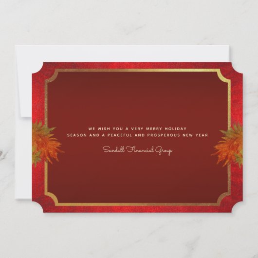 エレガントフェスティバル企業のパーティー 招待状 (裏面)