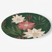 エレガントフェスティバル冬のクリスマス ペーパープレート (アングル)