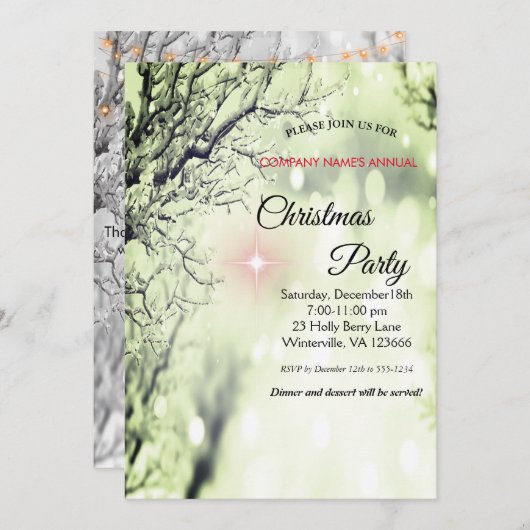 エレガントフェスティバル招待状 招待状 (正面/裏面)