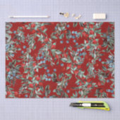 エレガントフェスティバル水彩赤ブルーベリー 薄葉紙 (クラフト)